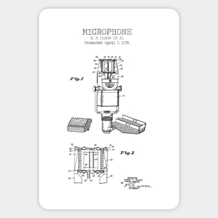 MICROPHONE patent Sticker